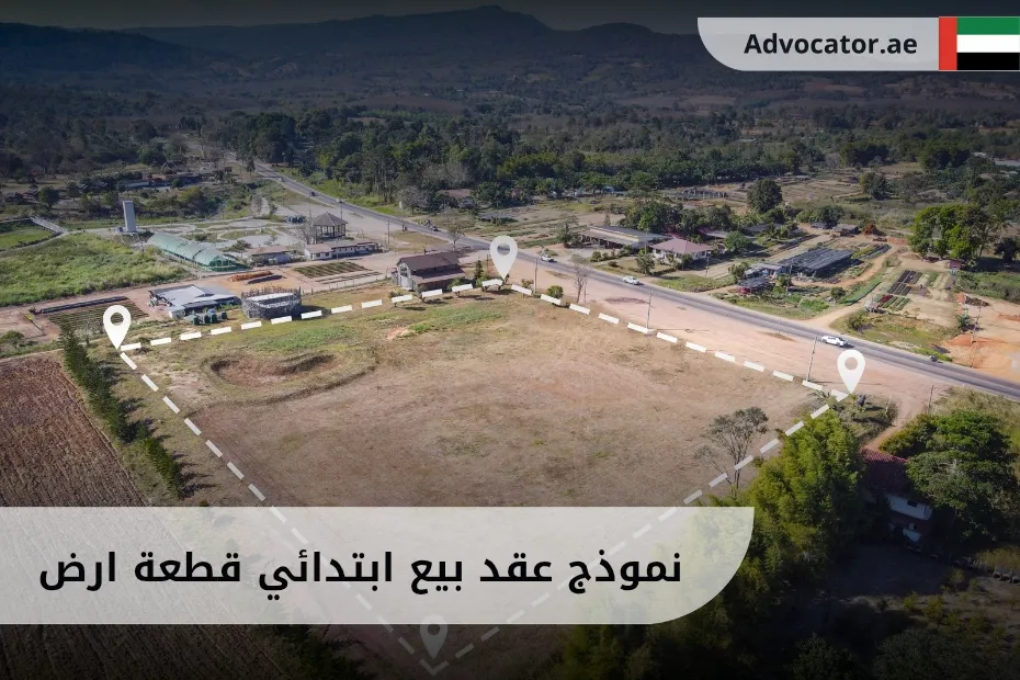 نموذج عقد بيع ابتدائي قطعة أرض في الإمارات
